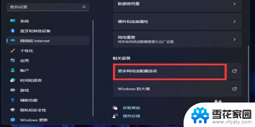 win11怎么调出更改适配器 Win11系统适配器选项在哪设置