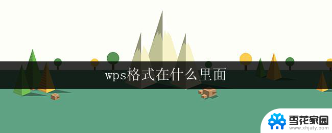 wps格式在什么里面 wps格式在什么工具中转换