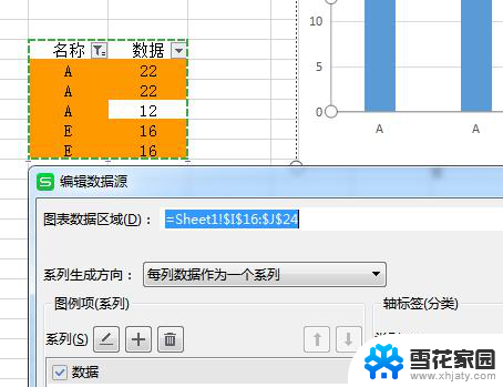 wps如何在条形图中再插入一组新数据 wps条形图中如何再次插入新数据