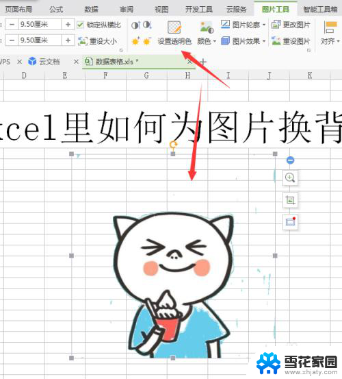 excel怎么替换照片背景颜色 Excel如何为照片更换背景色