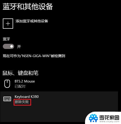 win11无法删除已配对设备 win11蓝牙设备无法删除怎么办