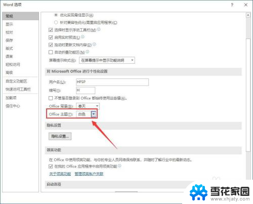 word怎么变成白色 Word 2019如何改变软件主题为白色