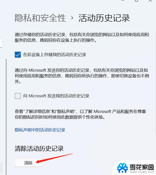 win11清楚历史记录 Windows11活动历史记录怎么清除