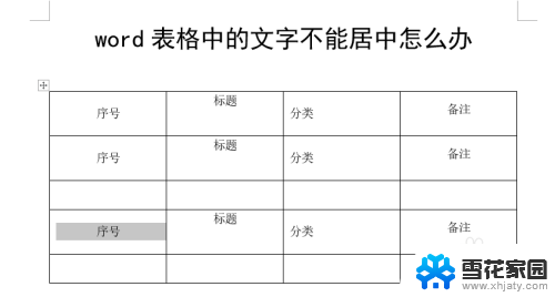 word表格内容不居中 word表格文字居中对不齐的解决办法