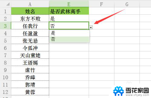 excel表怎么选择是否 Excel中如何设置下拉选项框