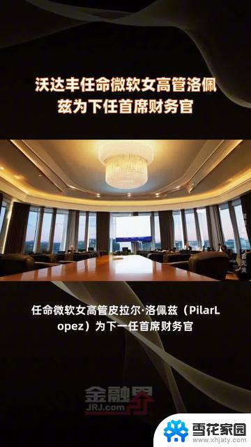 沃达丰任命微软女高管洛佩兹为下任首席财务官，强化公司财务领导力