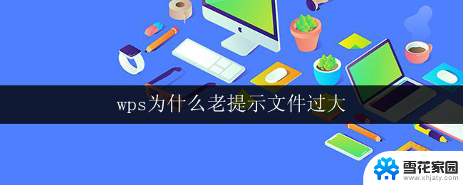 wps为什么老提示文件过大 如何解决wps提示文件过大问题