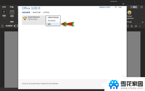 word怎么删除加载项 自己安装的插件如何删除