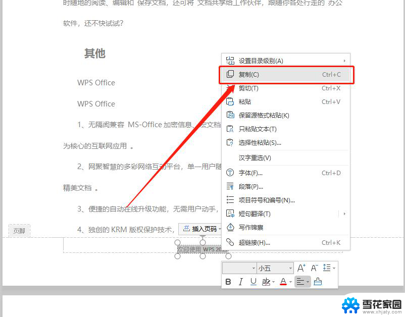 wps如何把页尾的文字转换成正文 wps页尾文字转正文的操作方法